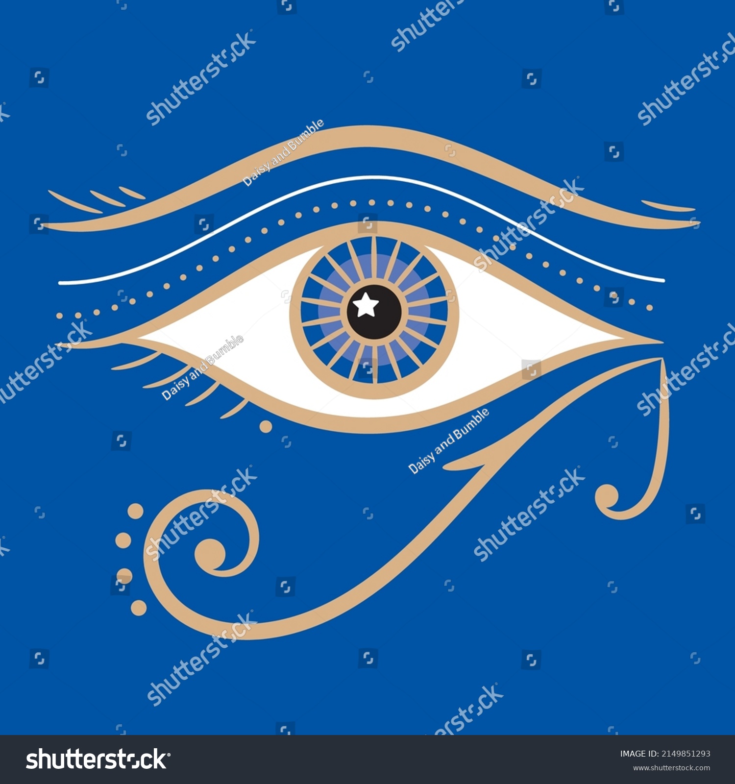 Eye Horus Egyptian Symbol Protection Vector Stock Vector Royalty Free 2149851293 Shutterstock