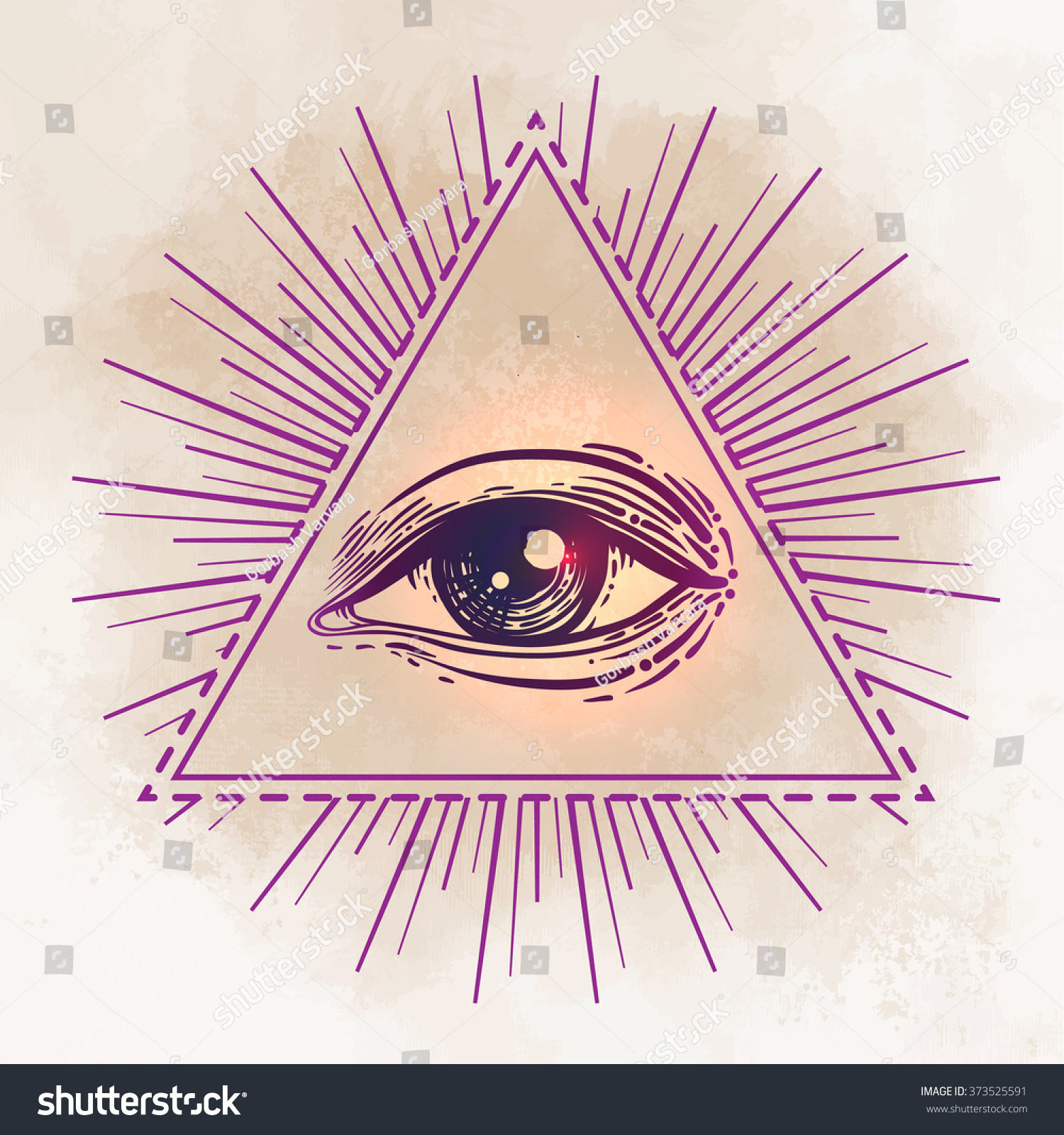 eye providence masonic symbol all seeing stock vector eye providence masonic symbol all seeing stock vector