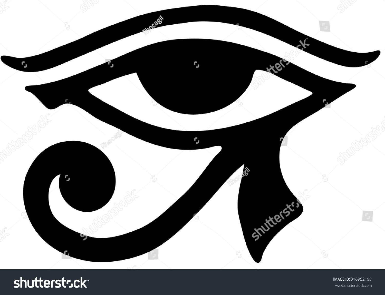 Eye Ra Stock Vector (Royalty Free) 316952198