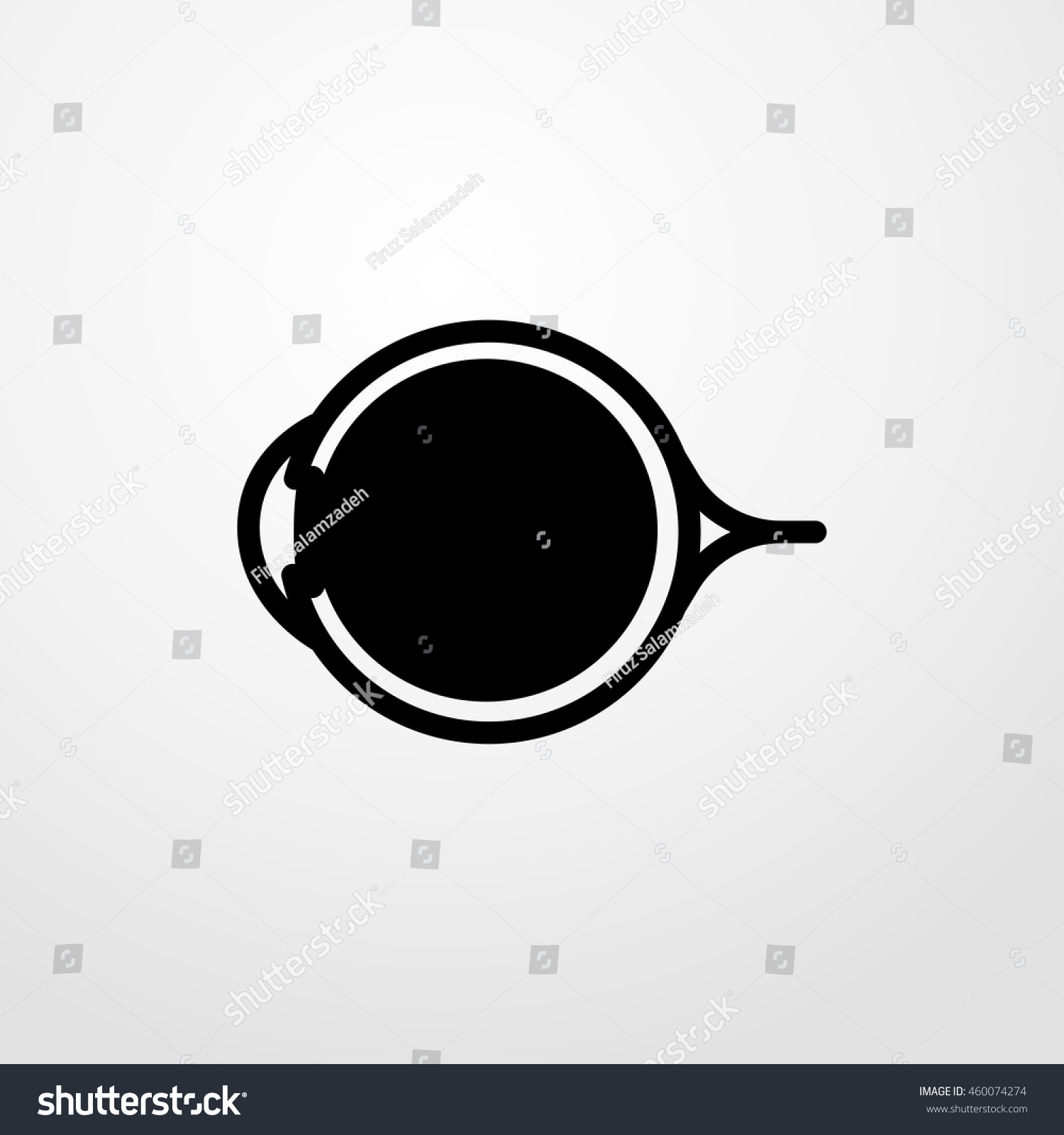 Eye Ophthalmology Icon. Flat Design Stock Vector Illustration 460074274 ...