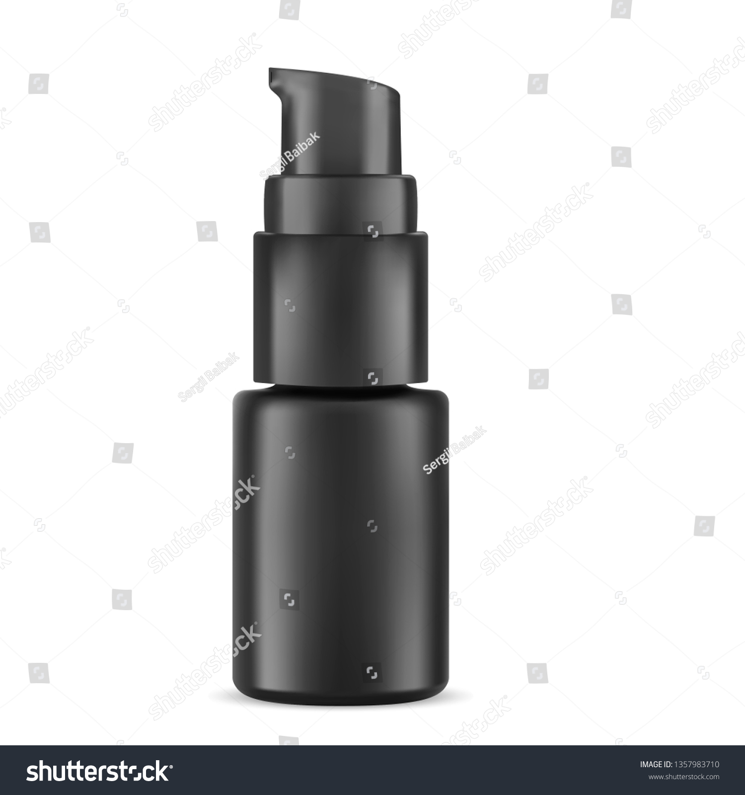 Download Eye Serum Cosmetic Bottle Highlight Pump Stock Vector Royalty Free 1357983710 Yellowimages Mockups