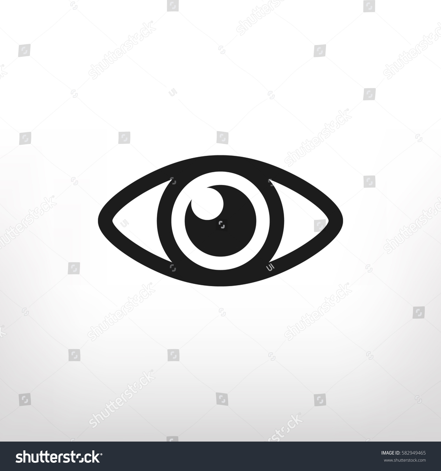 Eye Vector Icon Stock Vector (Royalty Free) 582949465 | Shutterstock