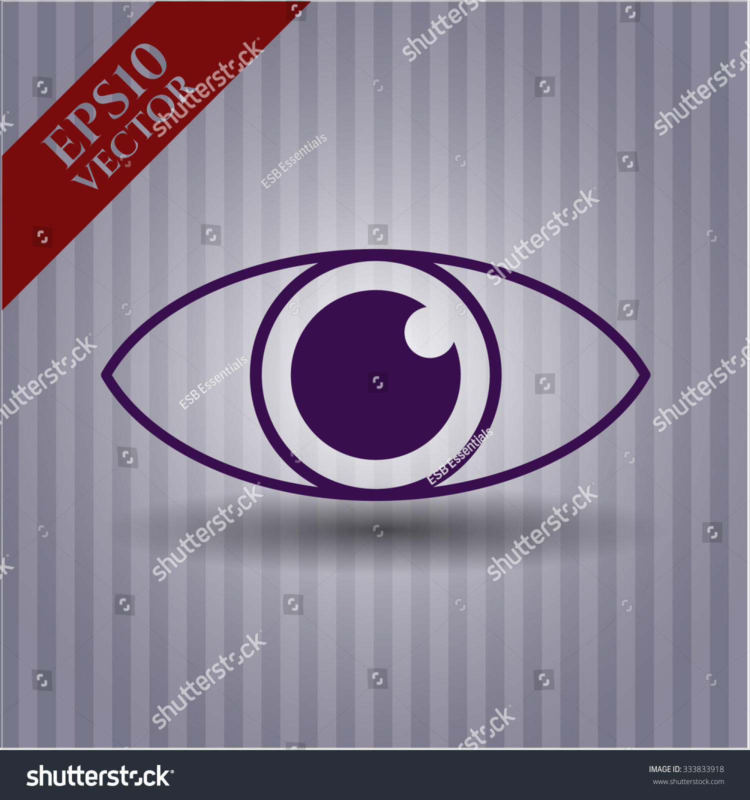 Eye Vector Symbol Stock Vector Royalty Free 333833918 Shutterstock