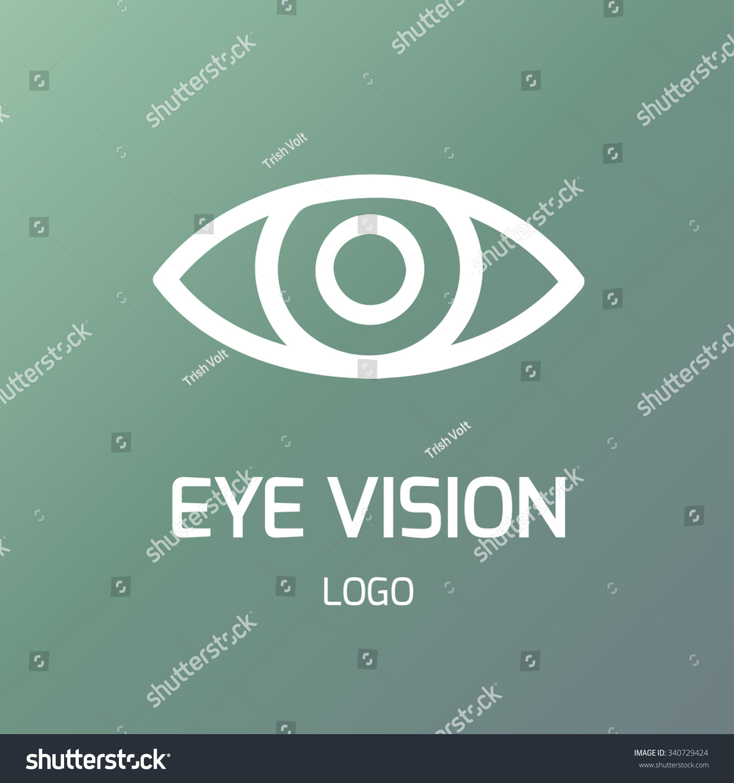 Eye Vision Logo Optics Service Eye Stock Vector (Royalty Free ...