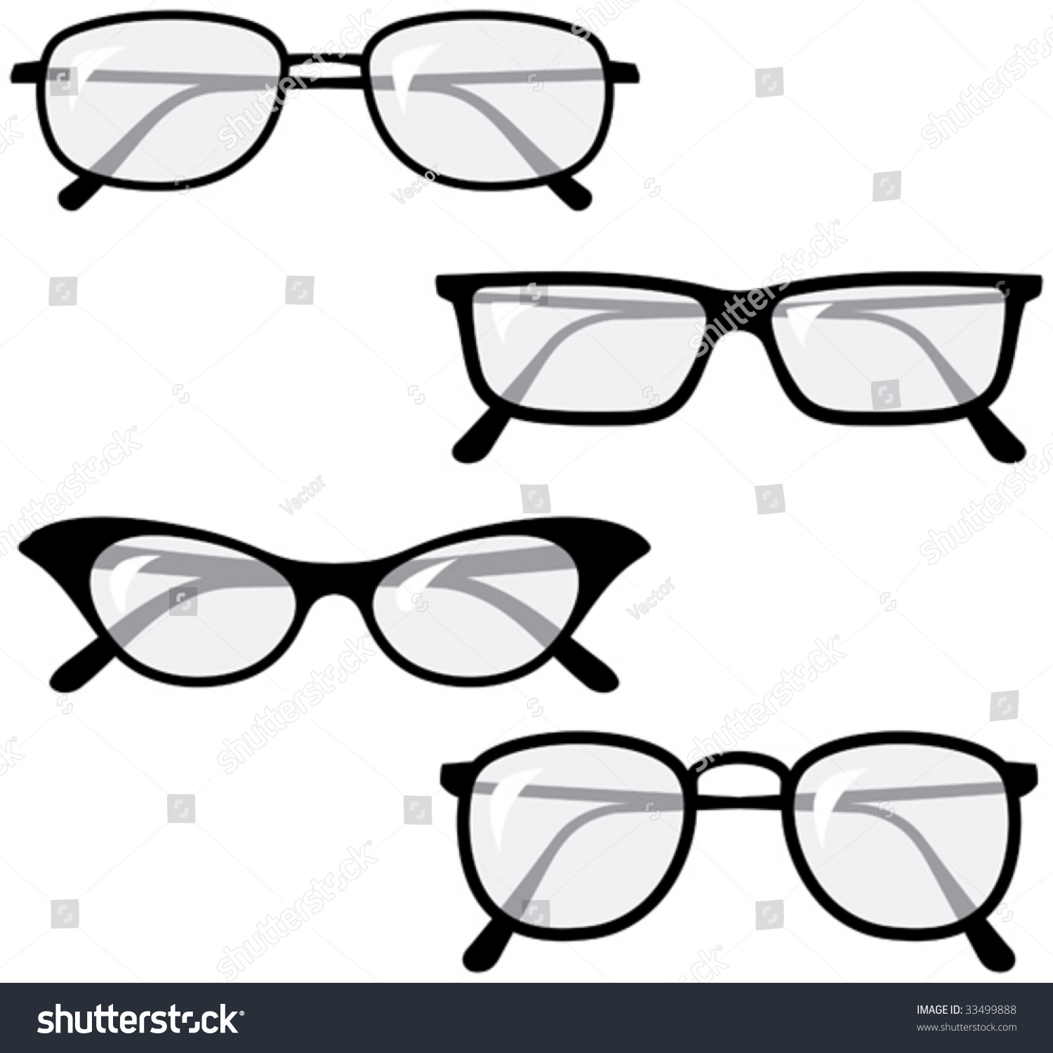 Eyeglasses Â?? Vector Illustrations - 33499888 : Shutterstock