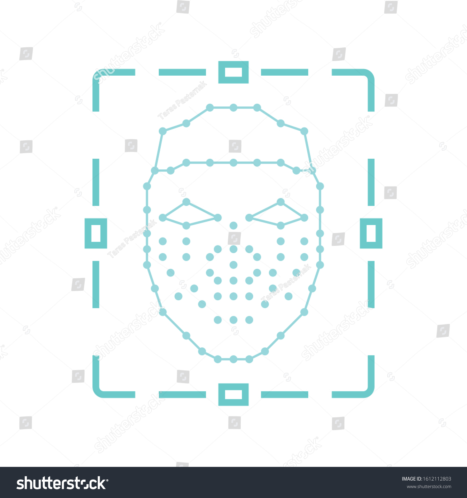 Face Recognition Logo Illustartion Vector Stock Vector (Royalty Free