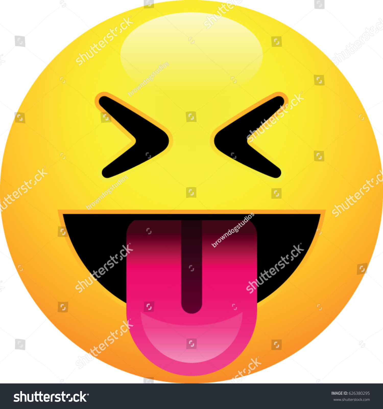 Face Stuckout Tongue Closed Eyes Emoji Stock Vector (royalty Free 