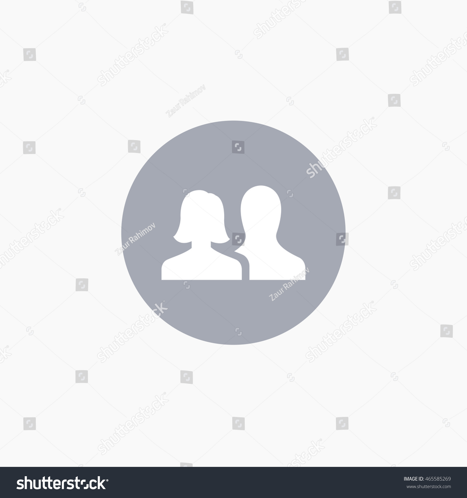 Facebook Friends Icon Vector Social Media Stock Vector Royalty Free