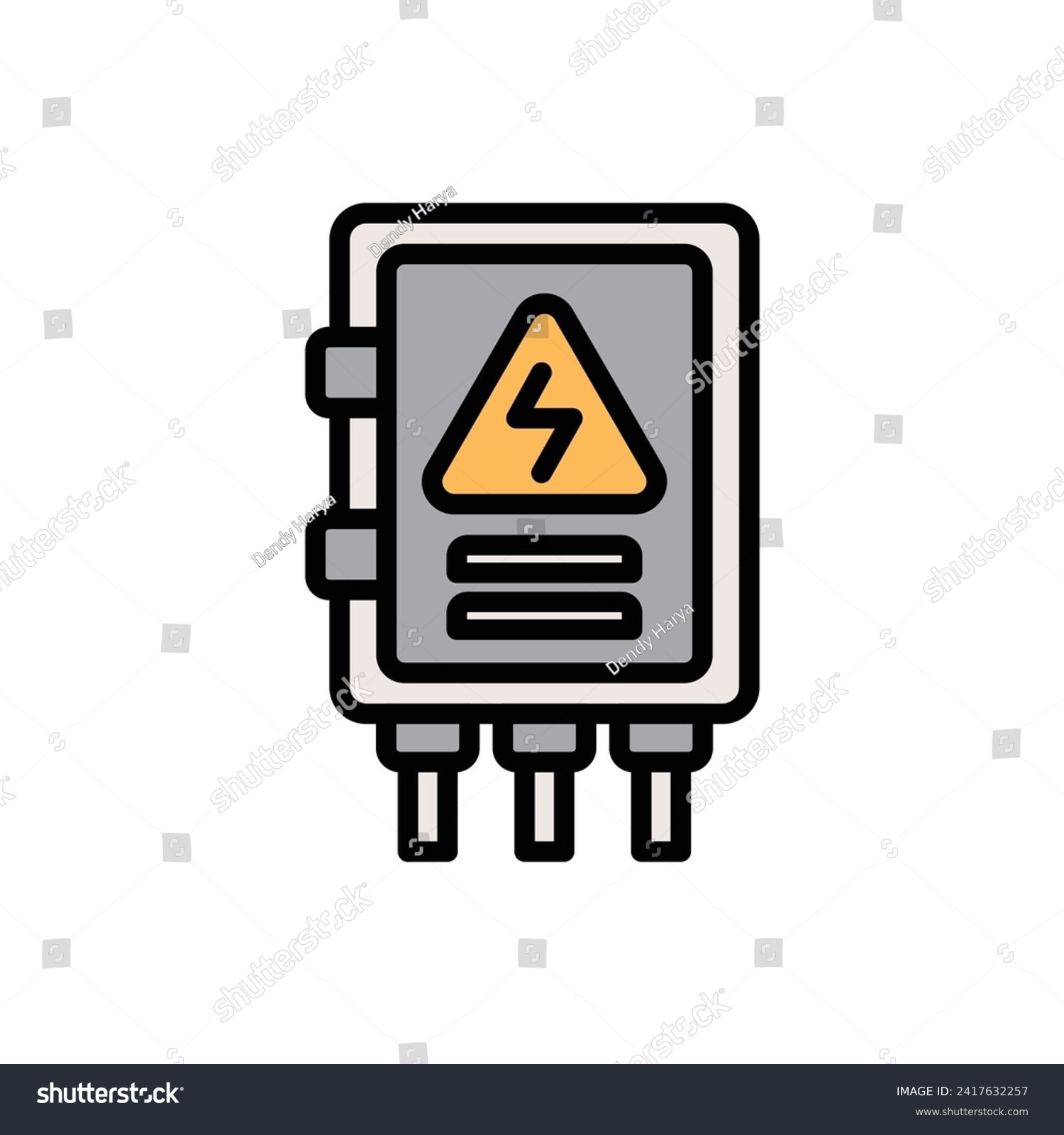 SVG of Factory Fuse Box Icon Vector Illustration svg