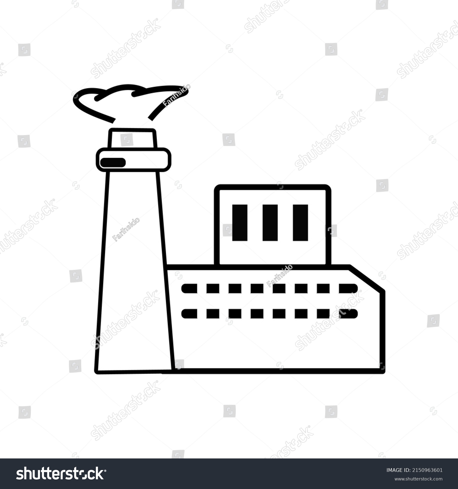 Factory Icon Industry Icon Vector Stock Vector (Royalty Free ...