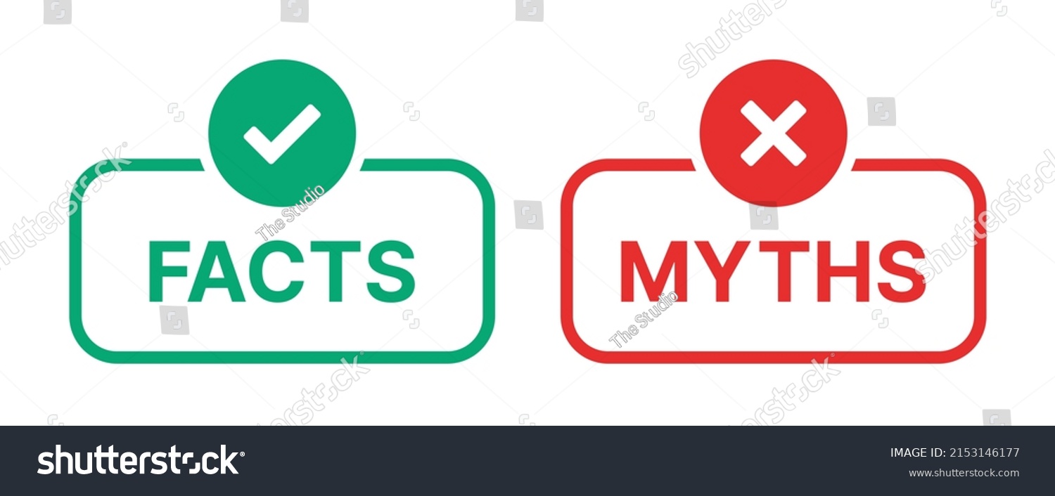 Facts Myths Vector Illustration Stock Vector (Royalty Free) 2153146177 ...