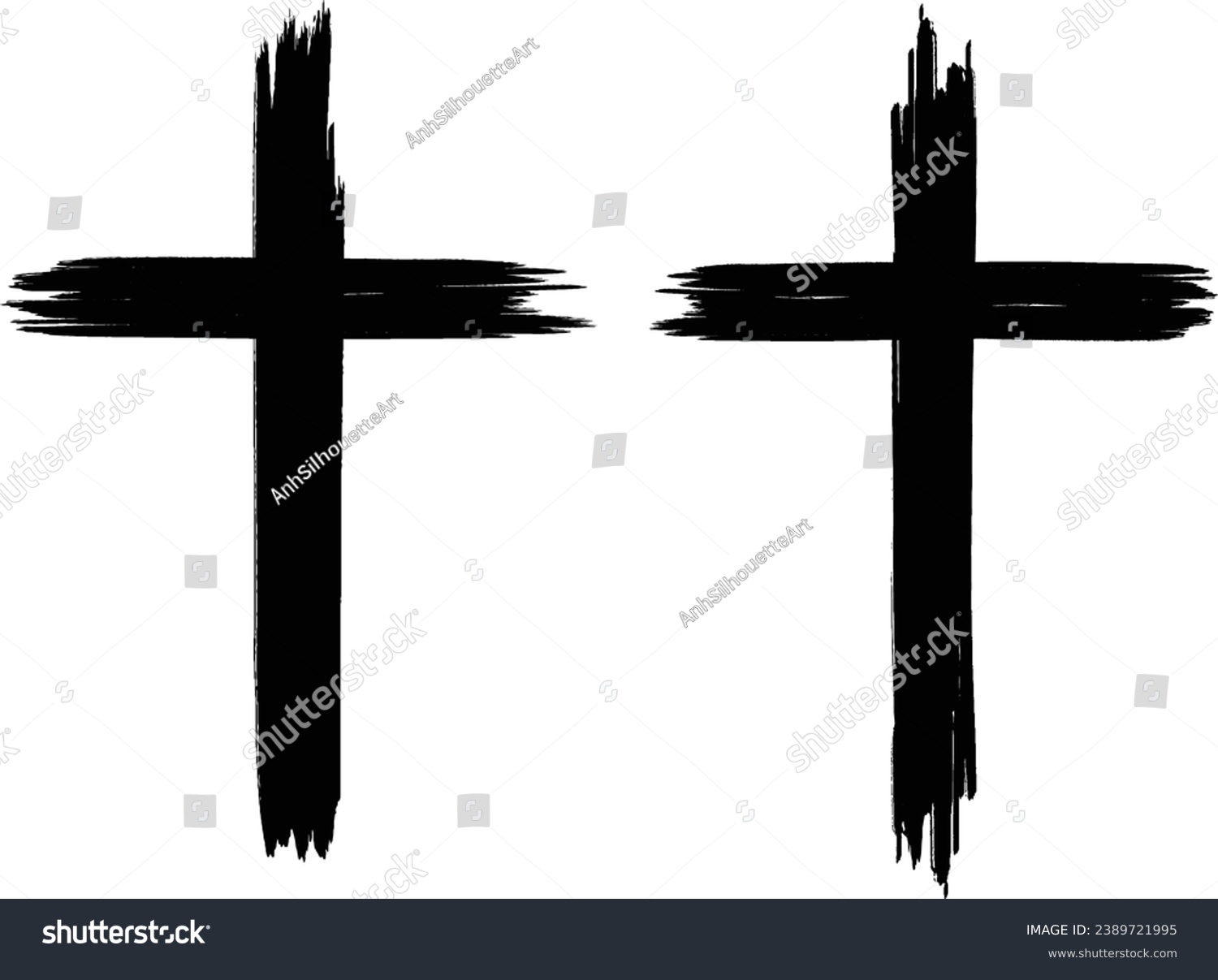 SVG of Faith, Christian, Jesus, Cross Png, Laser cut file, Artistic Cross, Painted Cross, Artsy Cross, Paint Brush, Old Rugged Crosses svg