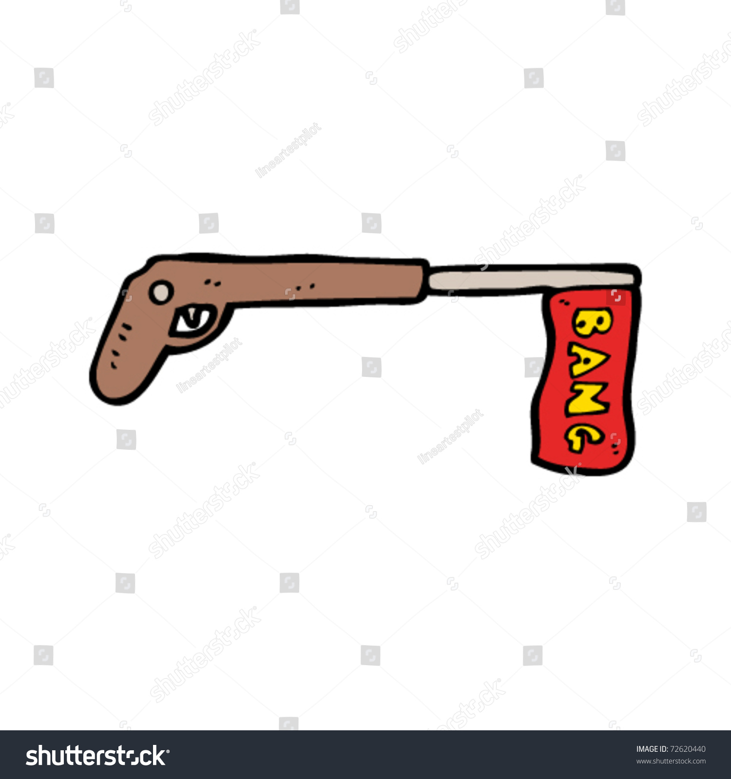 Fake Gun Cartoon Stock Vector 72620440 - Shutterstock