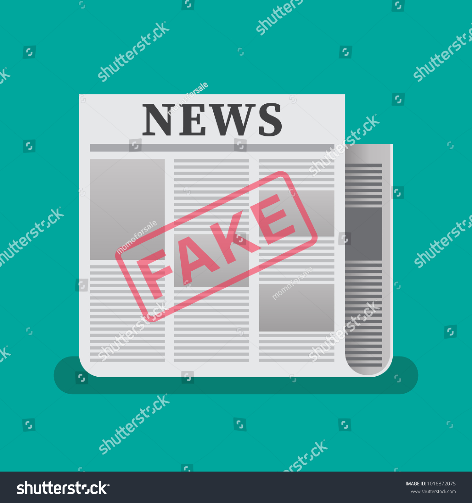 Fake News Newspaper Vector Illustration Stock Vector (Royalty Free ...