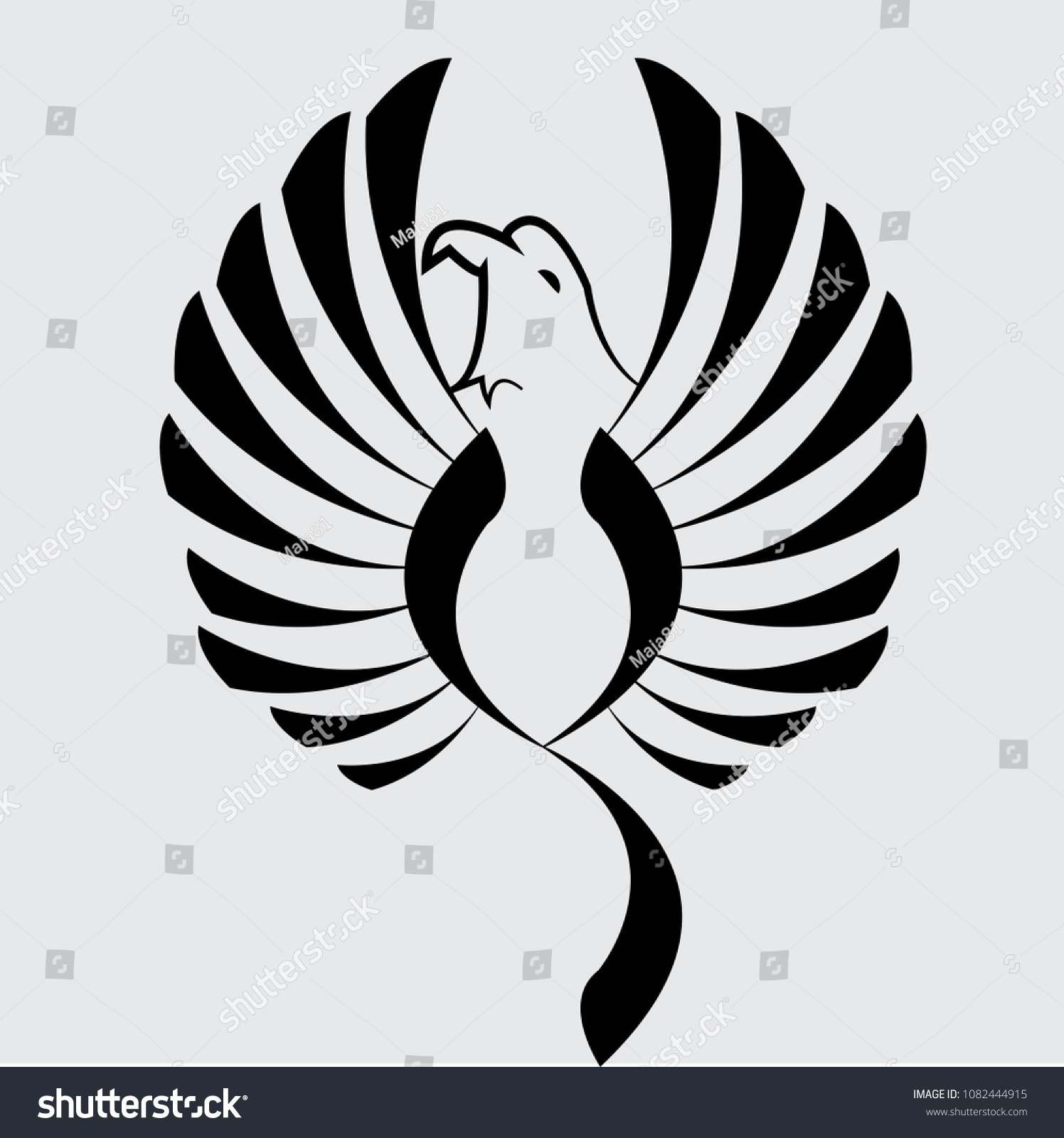 Falcon Icon Vector Illustrator Stock Vector Royalty Free