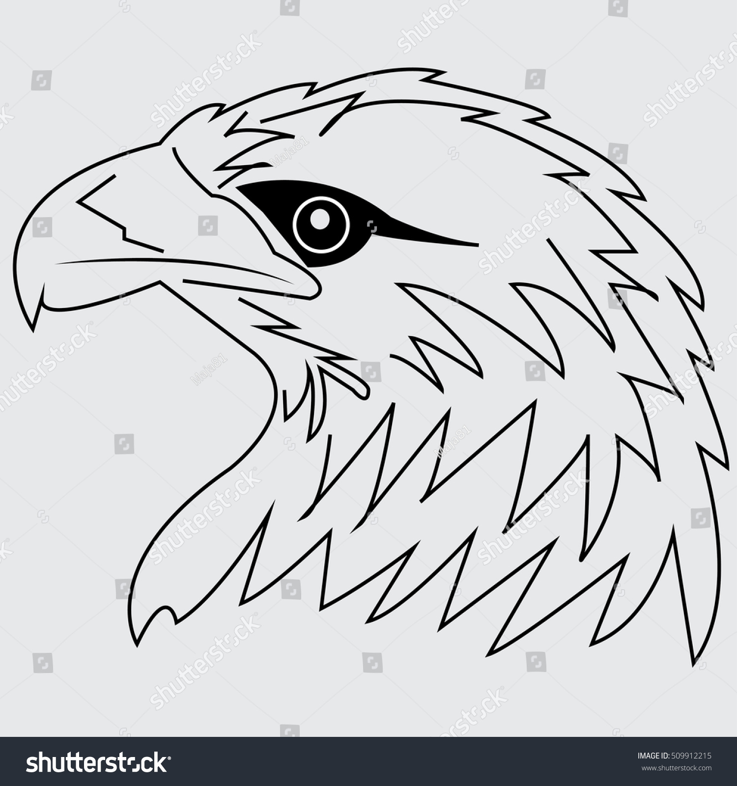 Falcon Icon Vector Illustrator Stock Vector Royalty Free