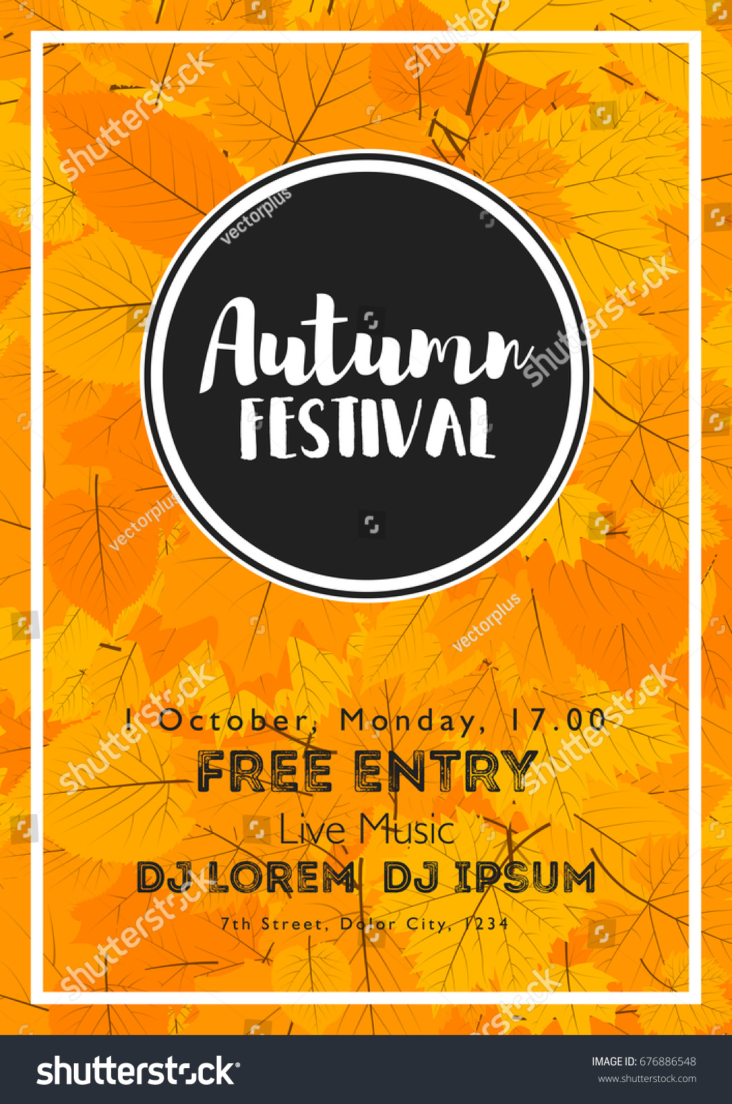 fall festival template