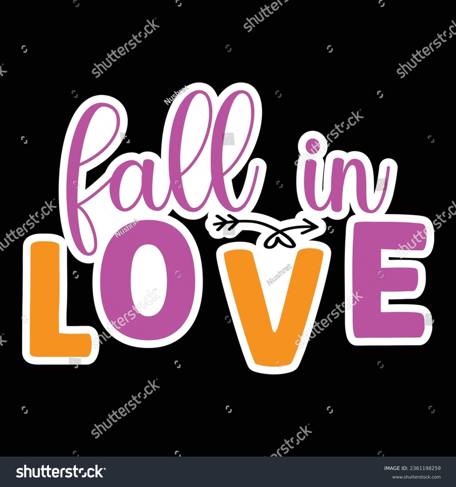 SVG of Fall in love, Pumpkin Spice Lover, Sticker SVG Design Vector file. svg