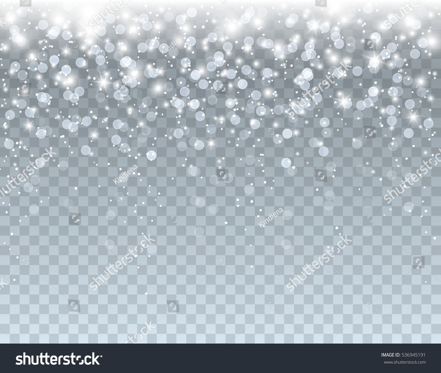 Falling Glowing White Xmas Snow Glitter Stock Vector 536945191 ...