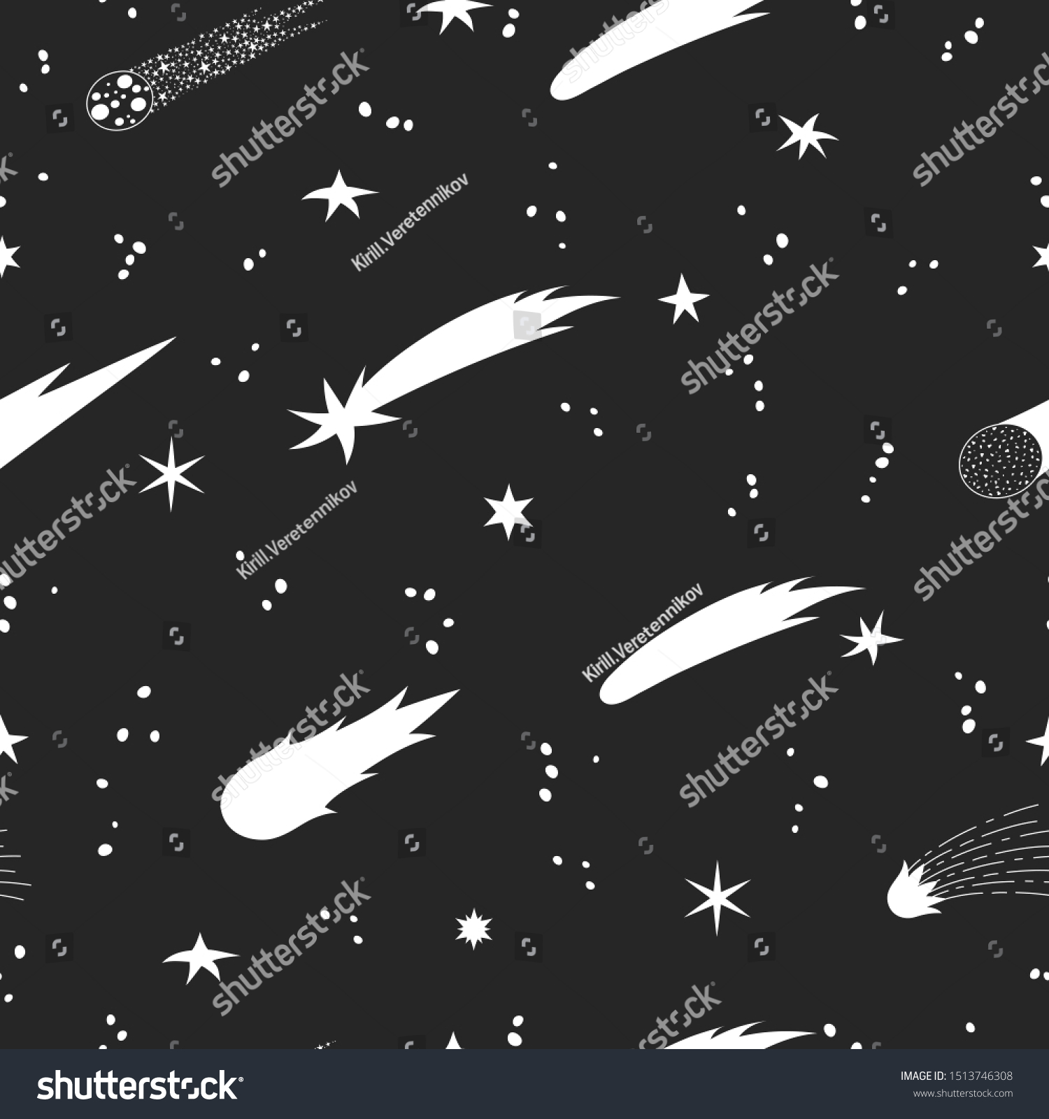 Flowing Star Fabric Background 