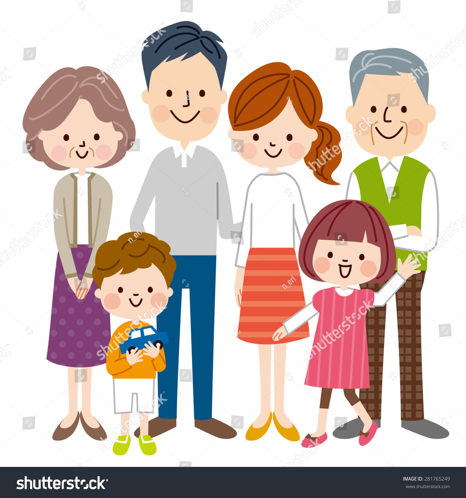 Family Stock Vector Illustration 281765249 : Shutterstock