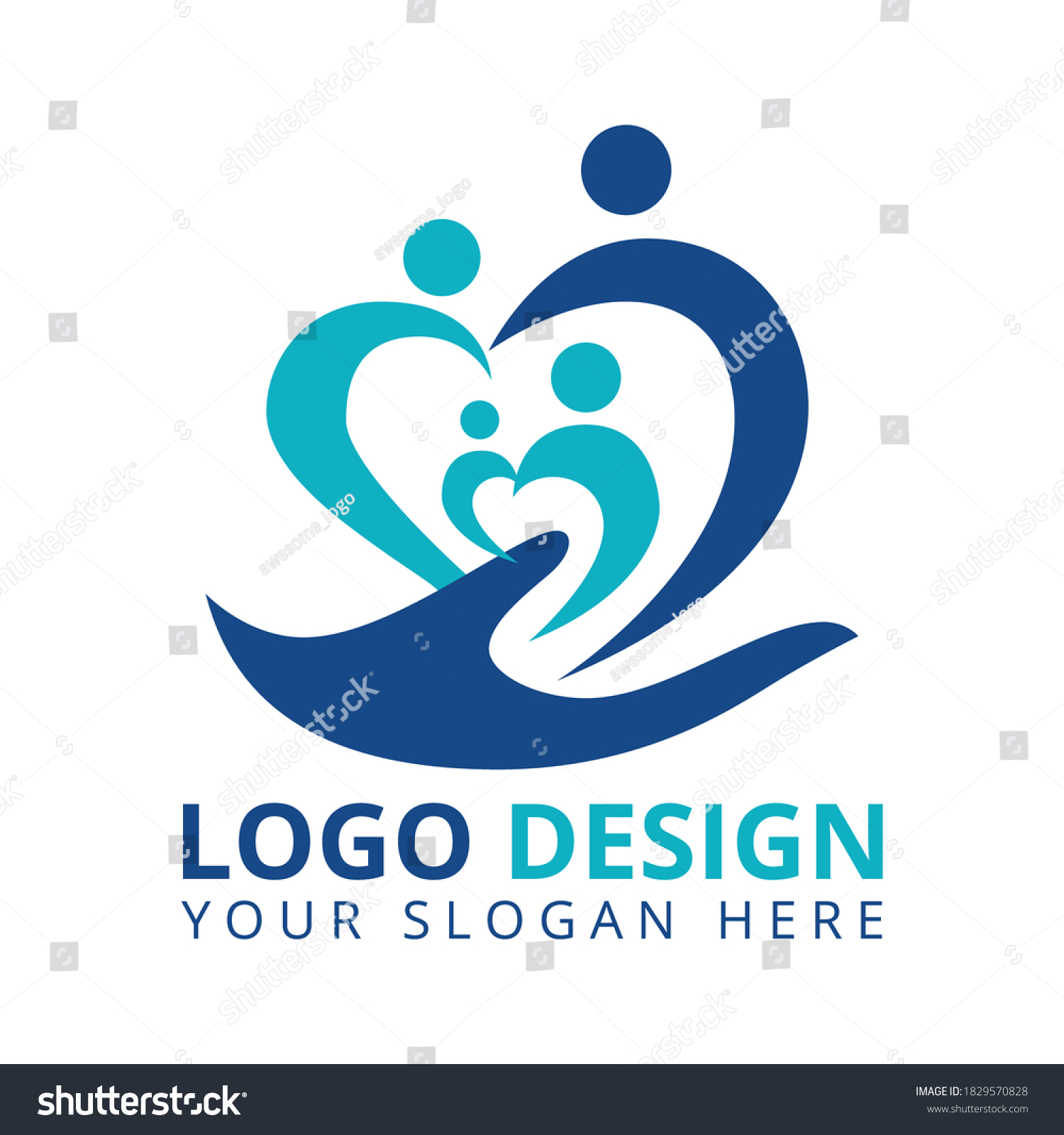 Family Care Professional Logo Design Vector Stock Vector (Royalty Free ...