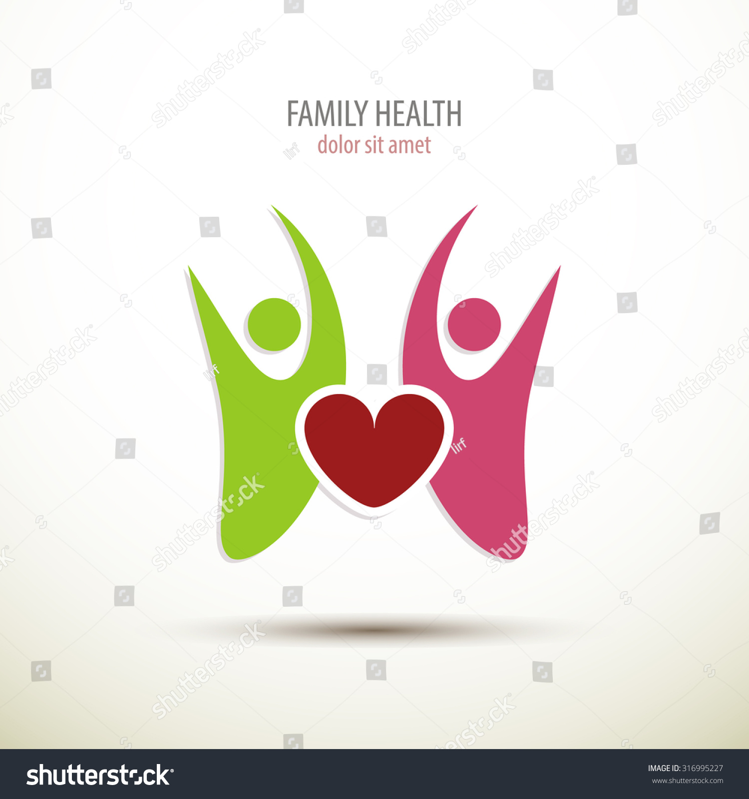 Family Doctor Logo Family Health Concept Stock Vector (Royalty Free ...