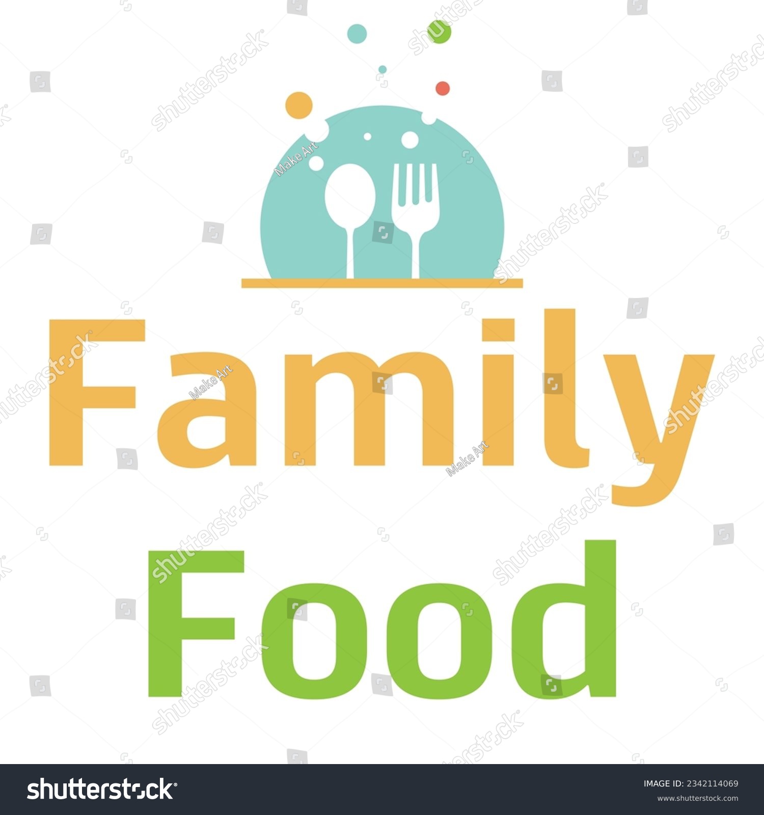 SVG of family food logo vector illustration svg