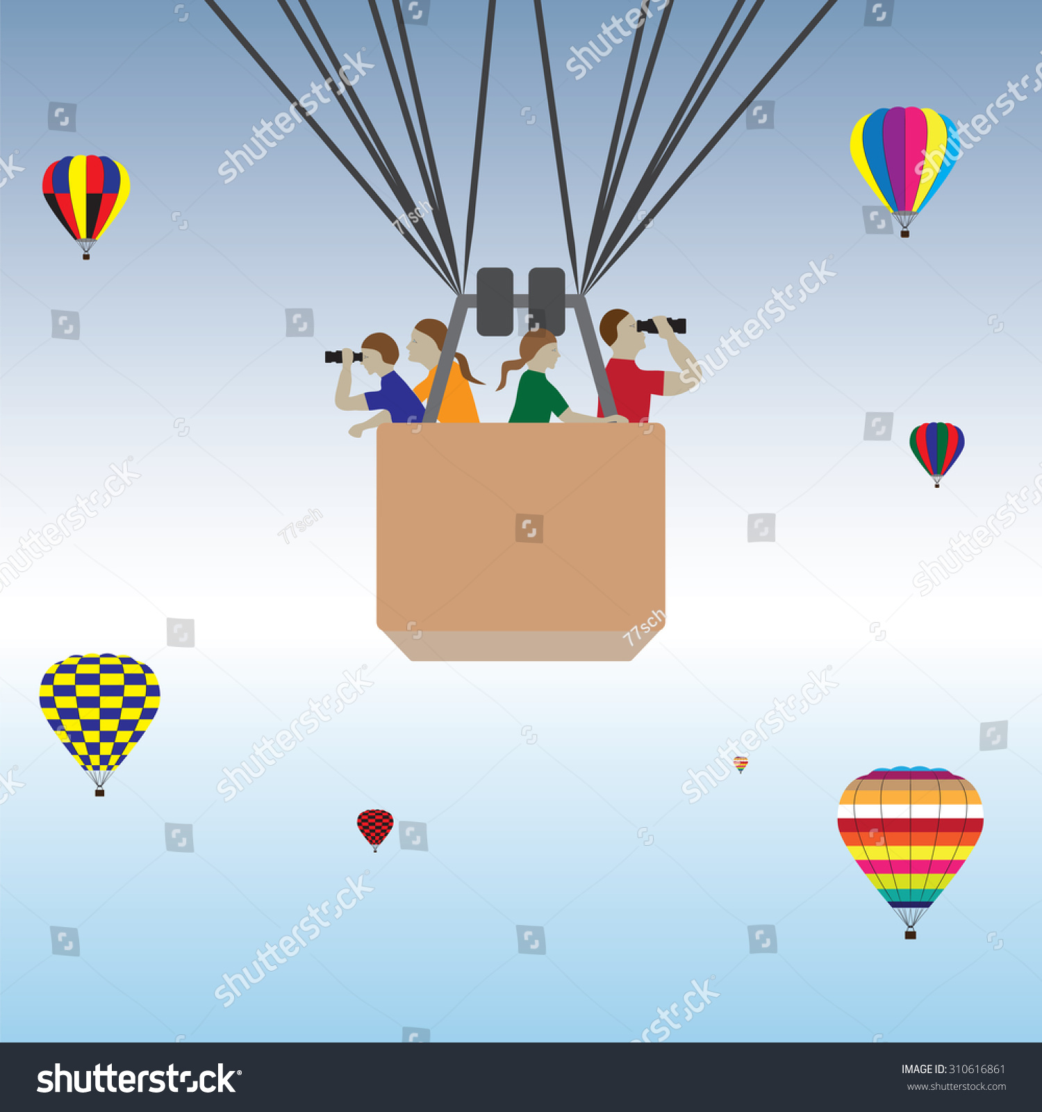 family hot air balloon ride