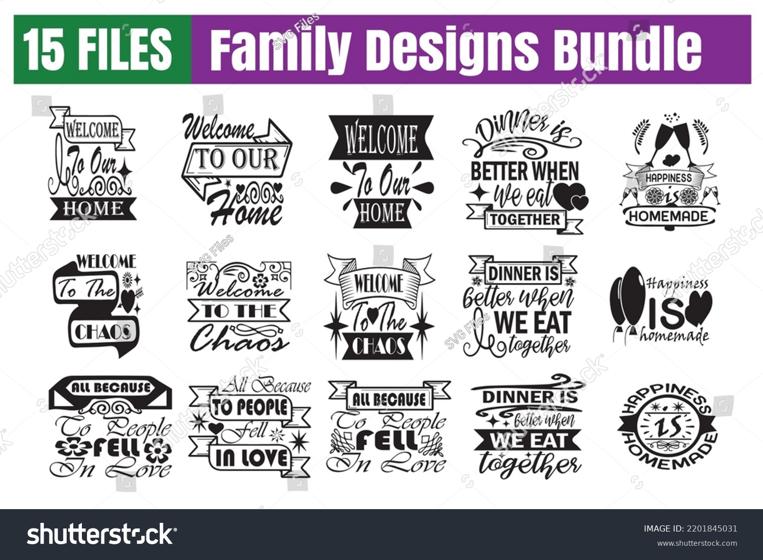 SVG of Family Quotes svg Bundle. Quotes about Family, Family cut files Bundle of 15 svg eps Files for Cutting Machines Cameo Cricut, Family Quotes svg