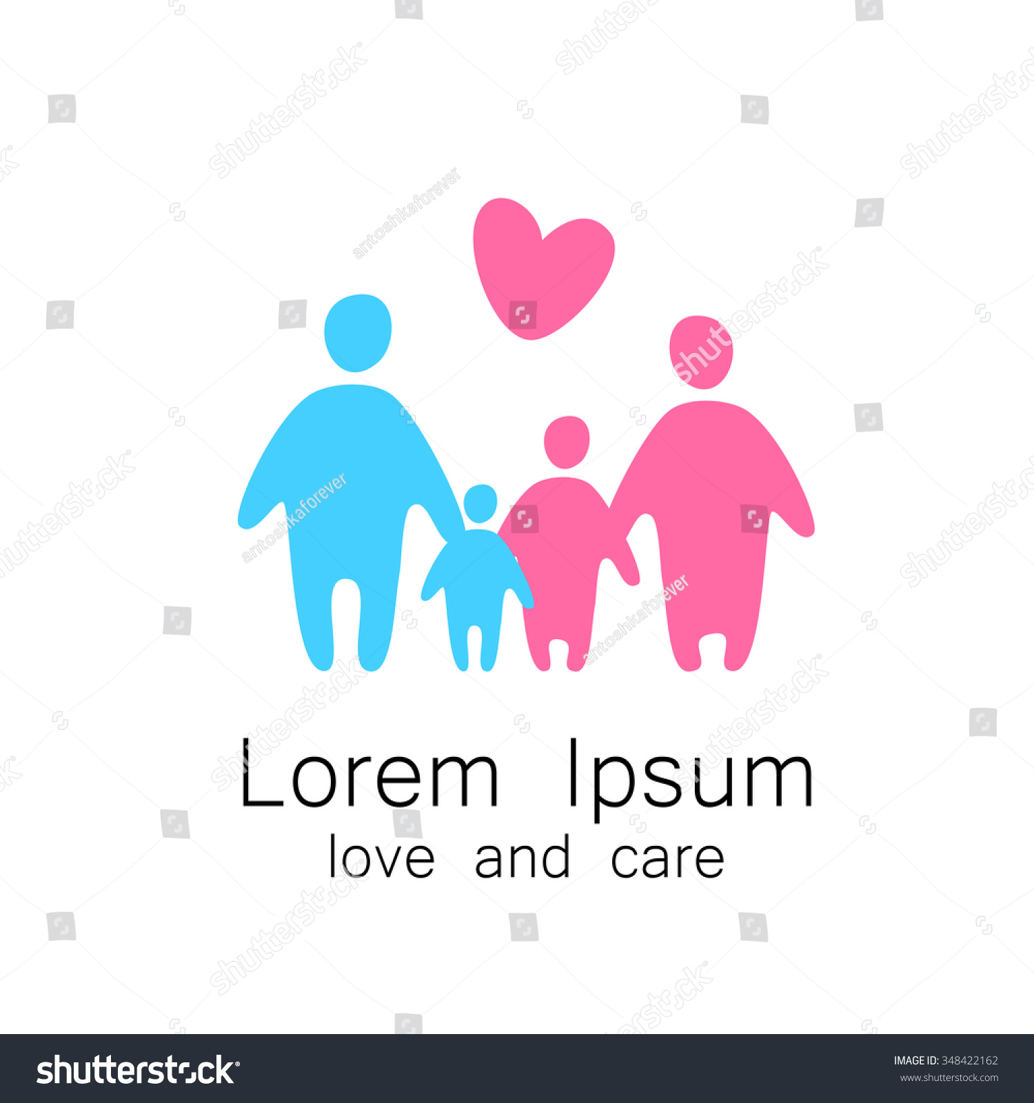 family template logo icons vector design stock vector royalty free