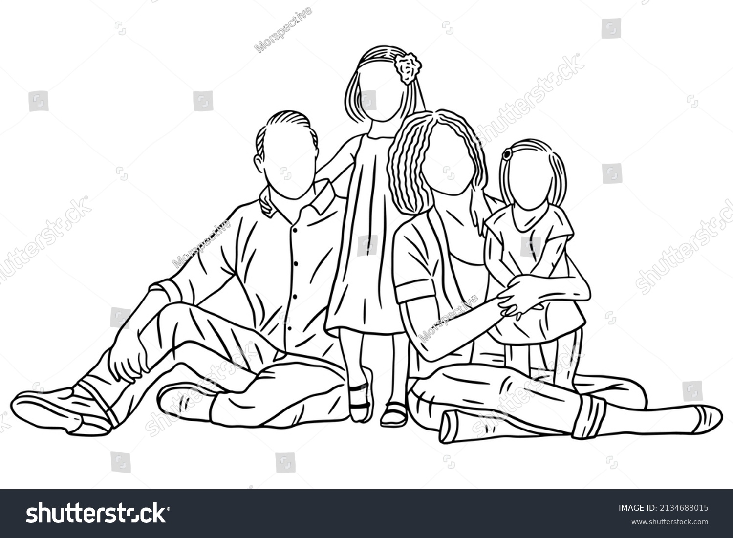 Family Love Happy Wife Husband Baby Stock Vector (royalty Free 