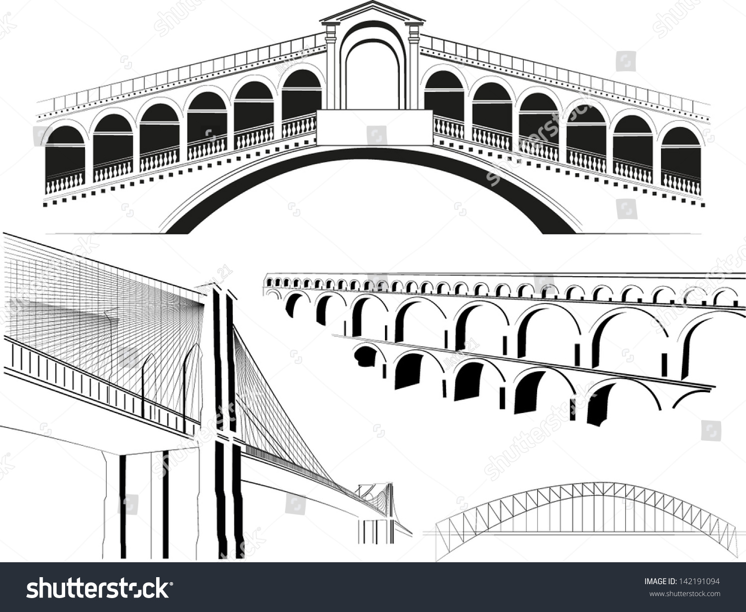 SVG of famous bridges svg