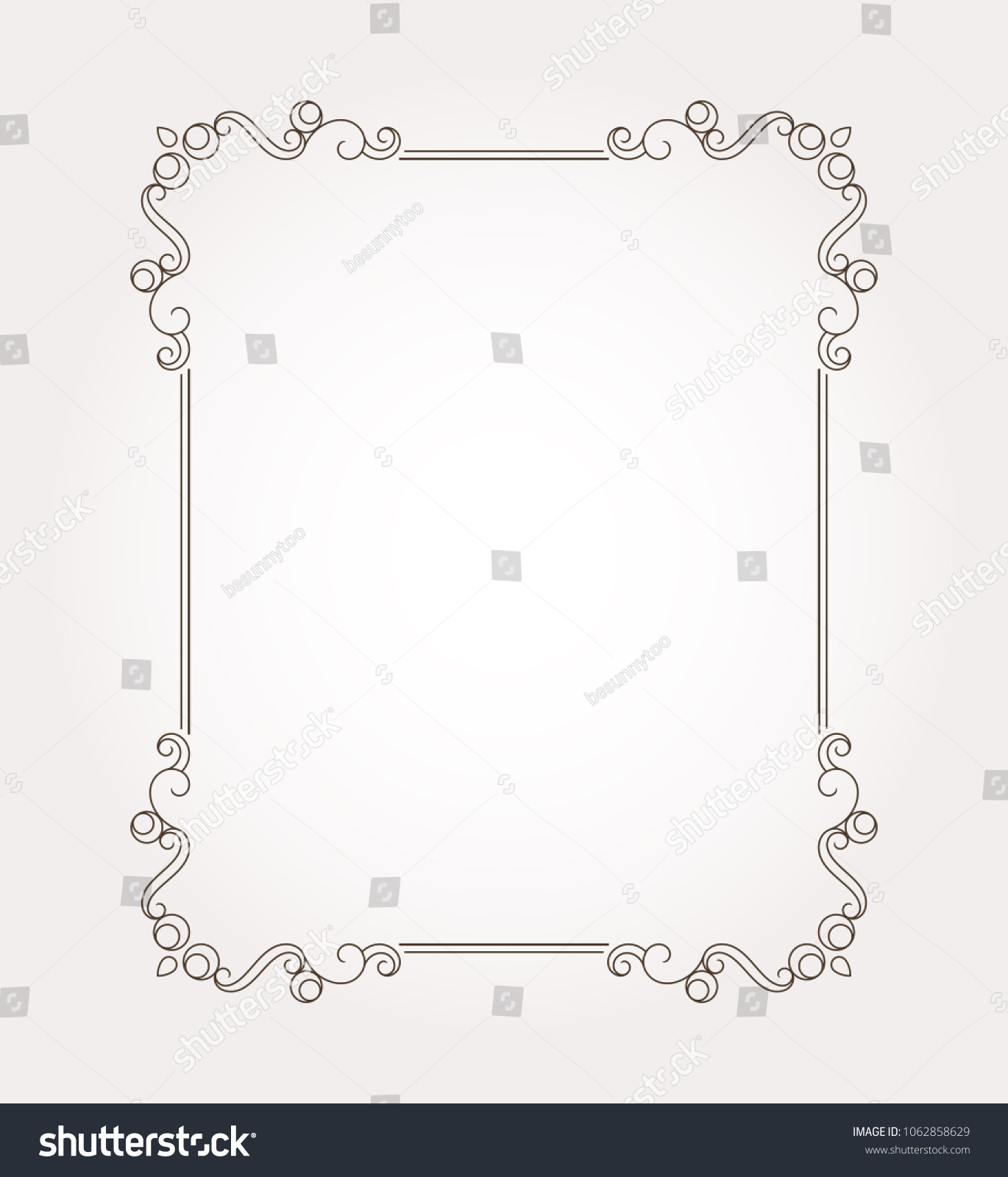 Fancy Frame Border Decorative Page Ornament Stock Vector (Royalty Free ...