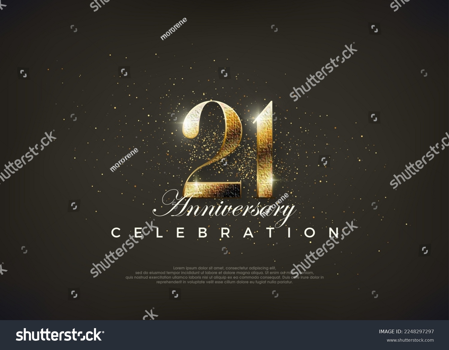 SVG of Fancy number 21st to celebrate 21st birthday. svg