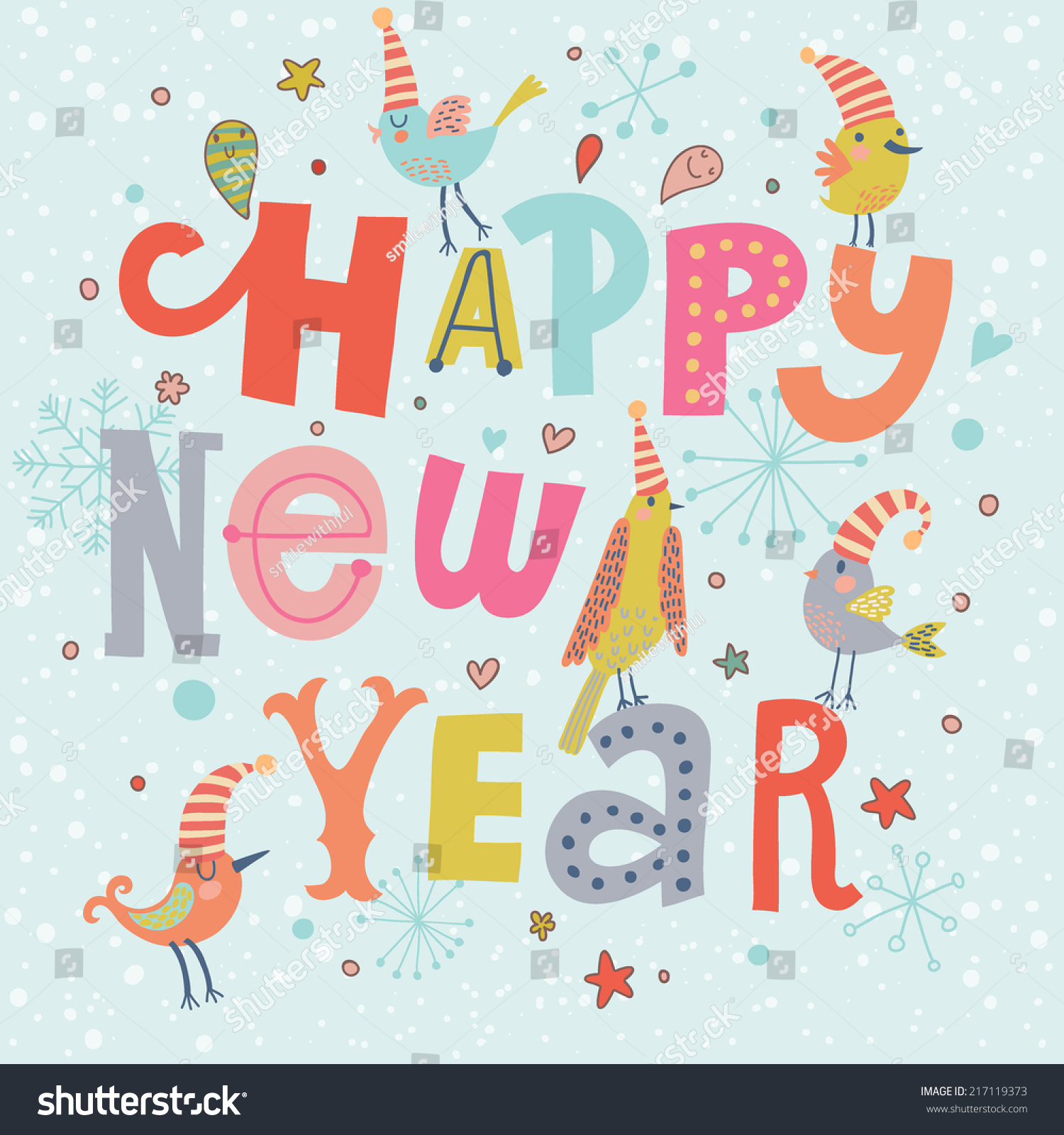 fantastic happy new year card vector stock vector royalty free new year card