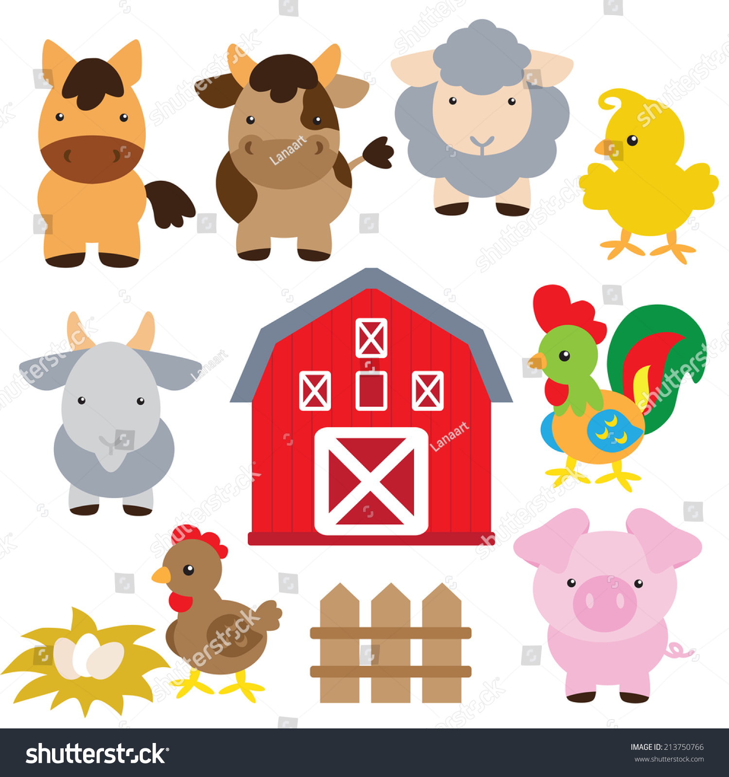 cartoon farm animals png