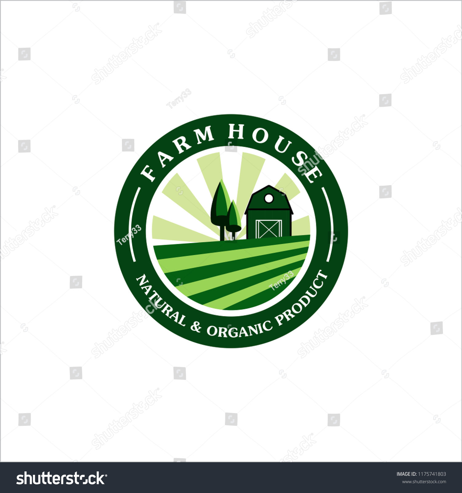 Farm House Concept Logo Template Farm Stock Vector (Royalty Free ...