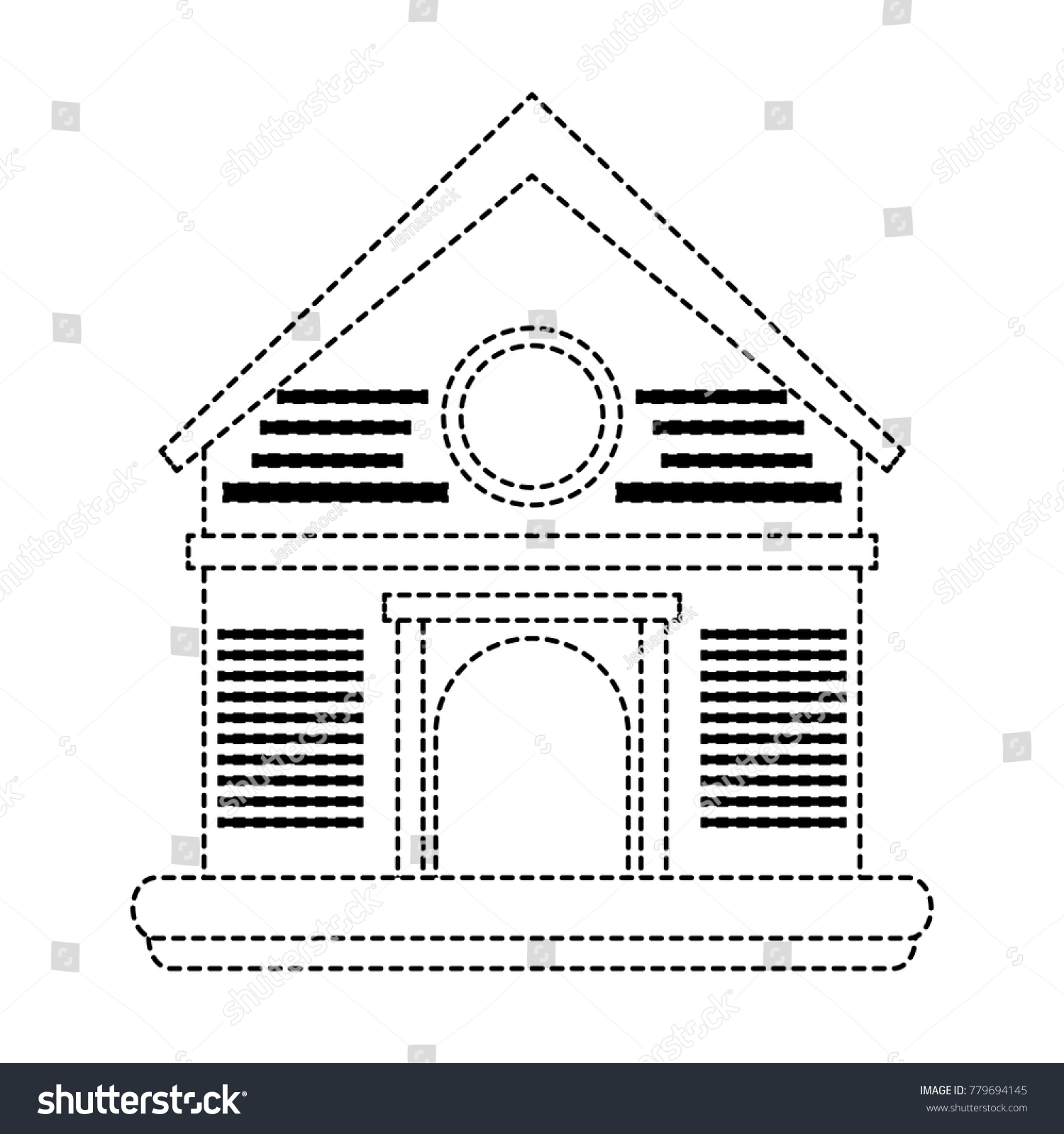 Farm House Symbol Stock Vector Royalty Free 779694145 Shutterstock