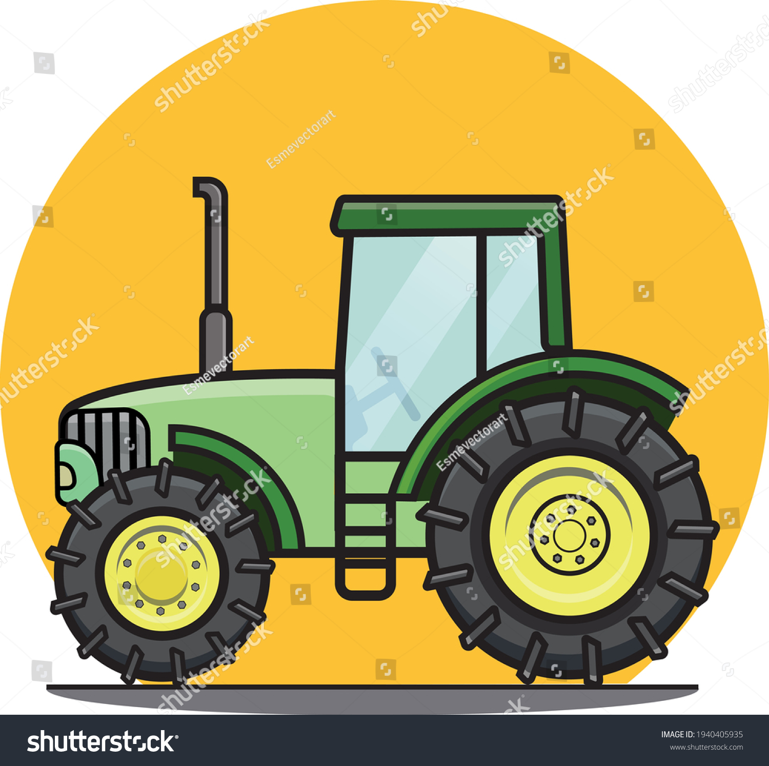 a-tractor-tractors-stock-summer-summer-time