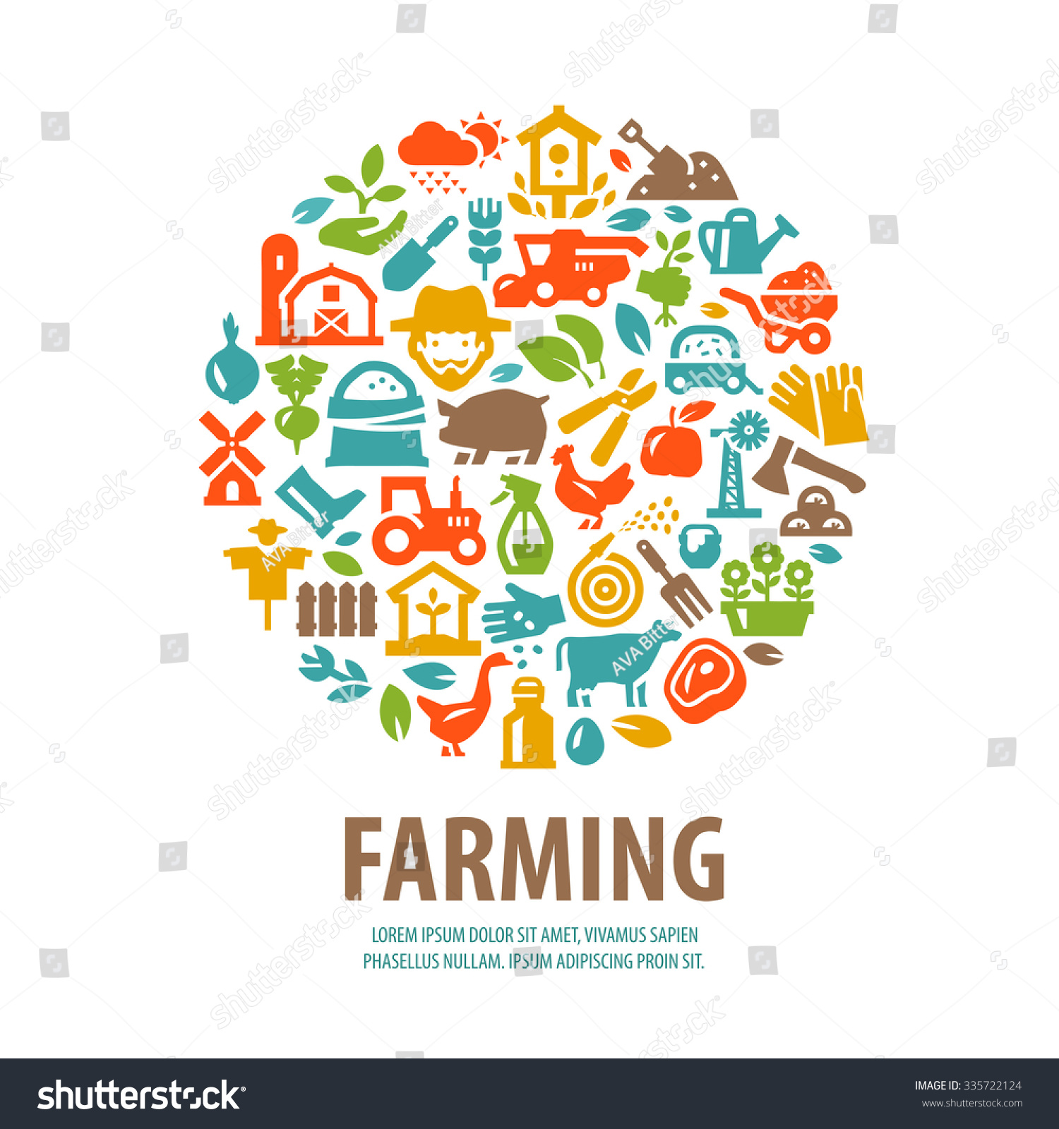 SVG of farm vector logo design template. horticulture or farming icons svg