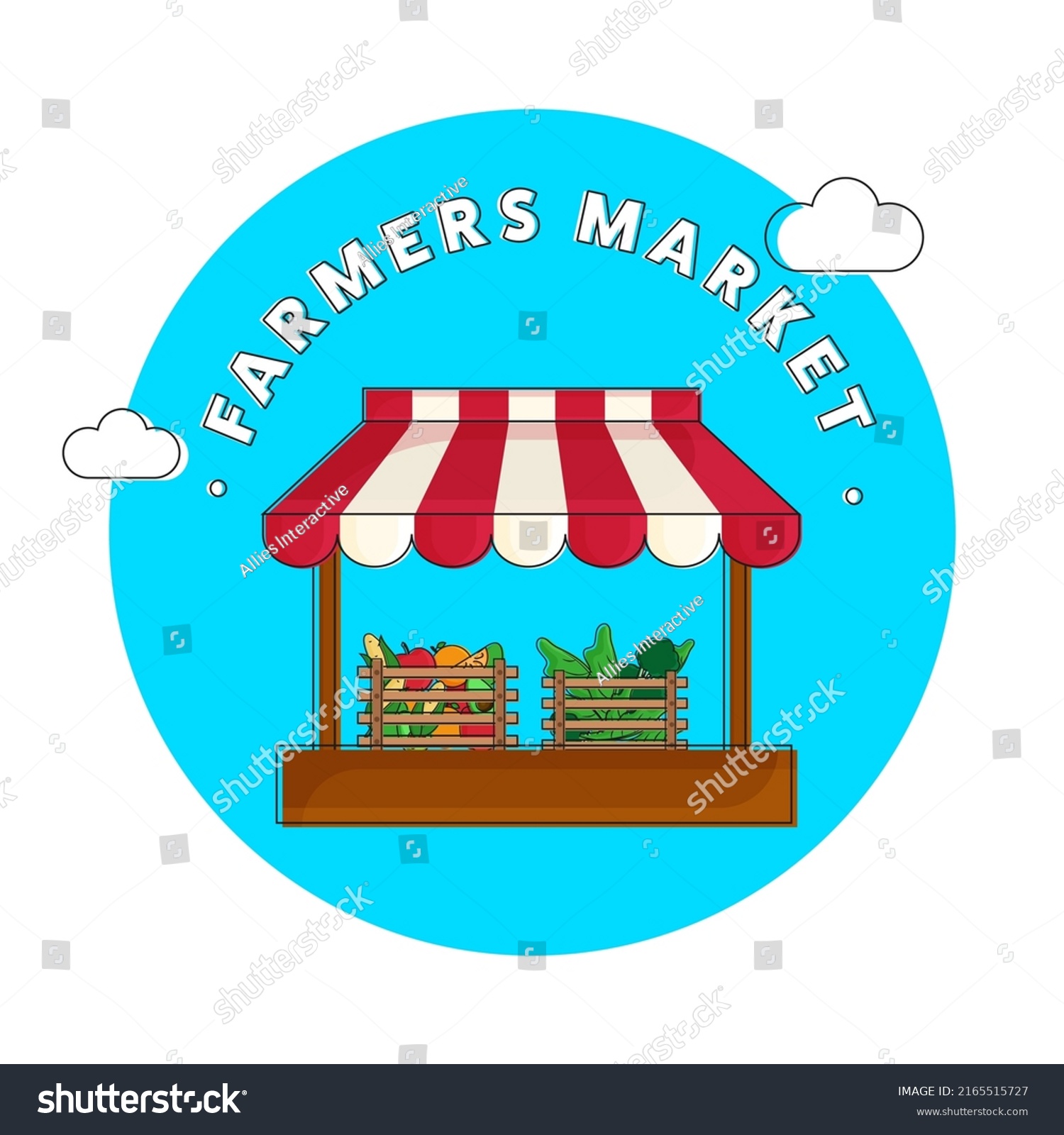 Farmers Market Poster Design Grocery Store Stock Vector Royalty Free 2165515727 Shutterstock