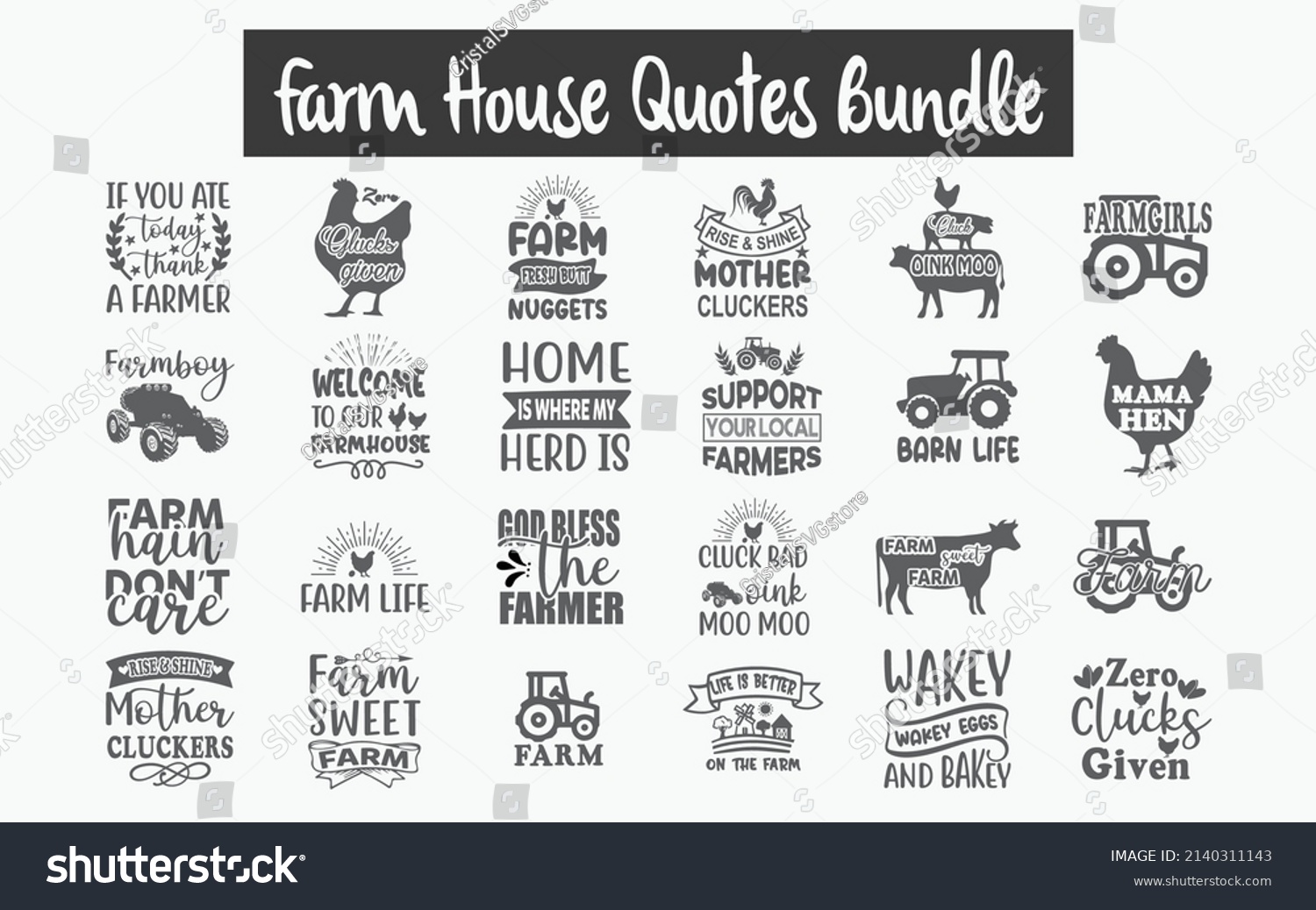 SVG of Farmhouse Quotes SVG Cut Files Designs Bundle. Farmhouse quotes SVG cut files, Farmhouse saying t shirt designs, Saying about Farm, Farmhouse cut files, Farm saying eps files, SVG bundle of Farm,  svg