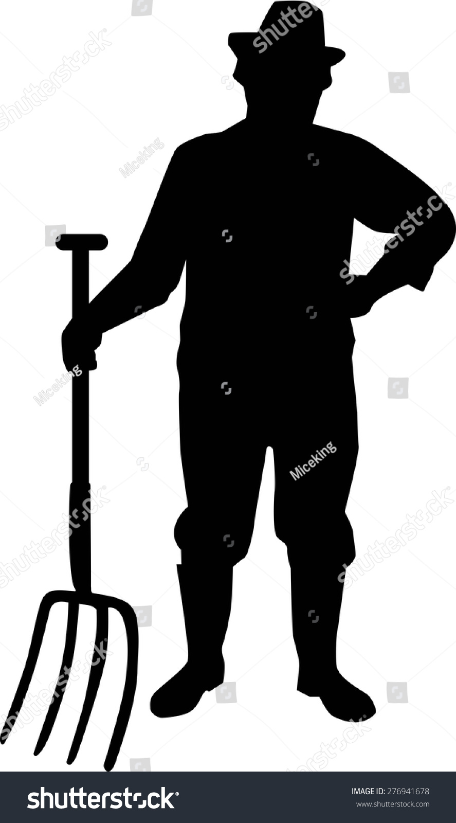Farming farmer silhouette 276941678
