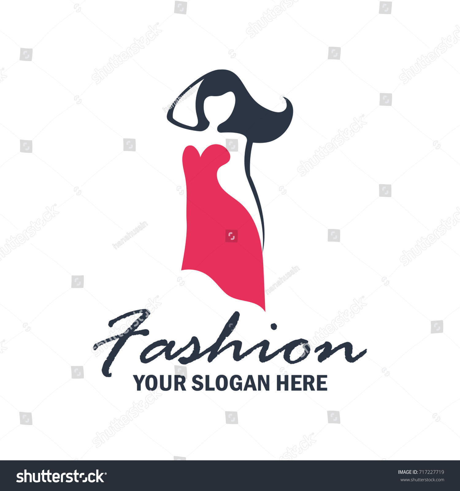 Fashion Beauty Logo Emblem Vector Illustration Stock Vector 717227719 ...