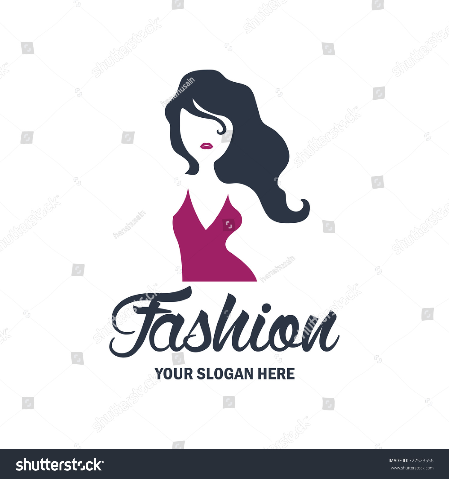 Fashion Beauty Logo Emblems Insignia Text Stock Vector (Royalty Free ...