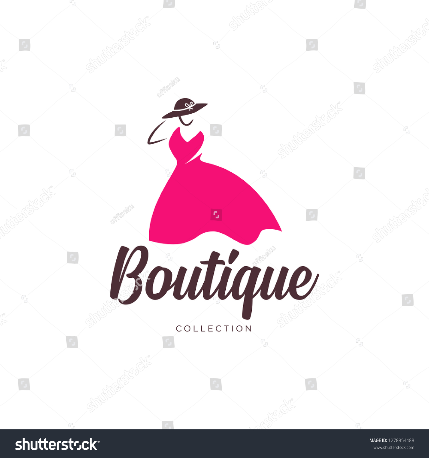 Fashion Beauty Salon Studio Boutique Logo Stock Vector (royalty Free 