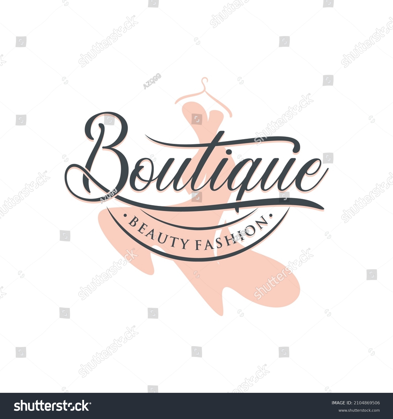 Fashion Boutique Logo Vector Stock Vector (Royalty Free) 2104869506 ...