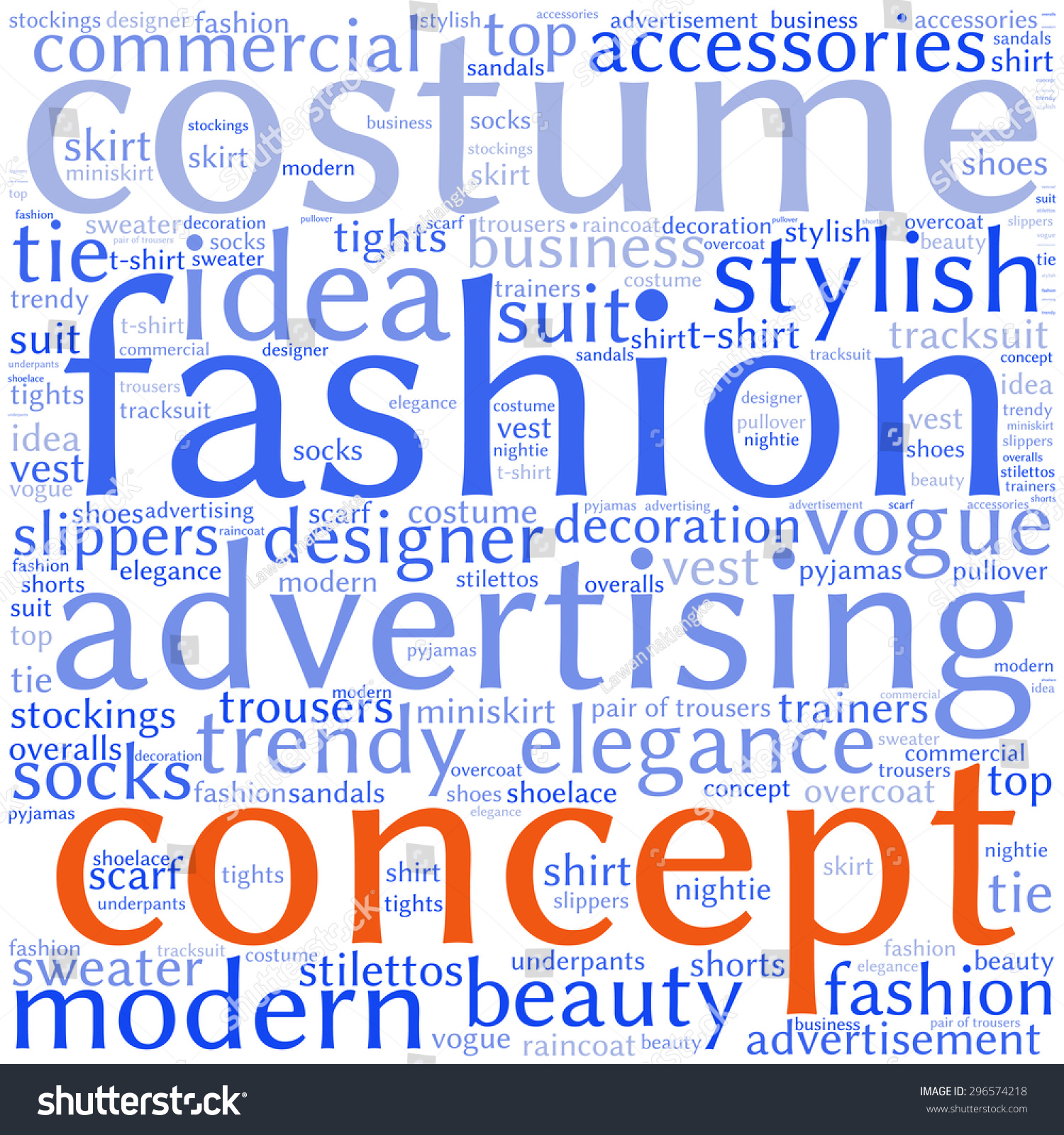 Fashion Costume Tag Word Cloud Background Stock Vector (Royalty Free ...