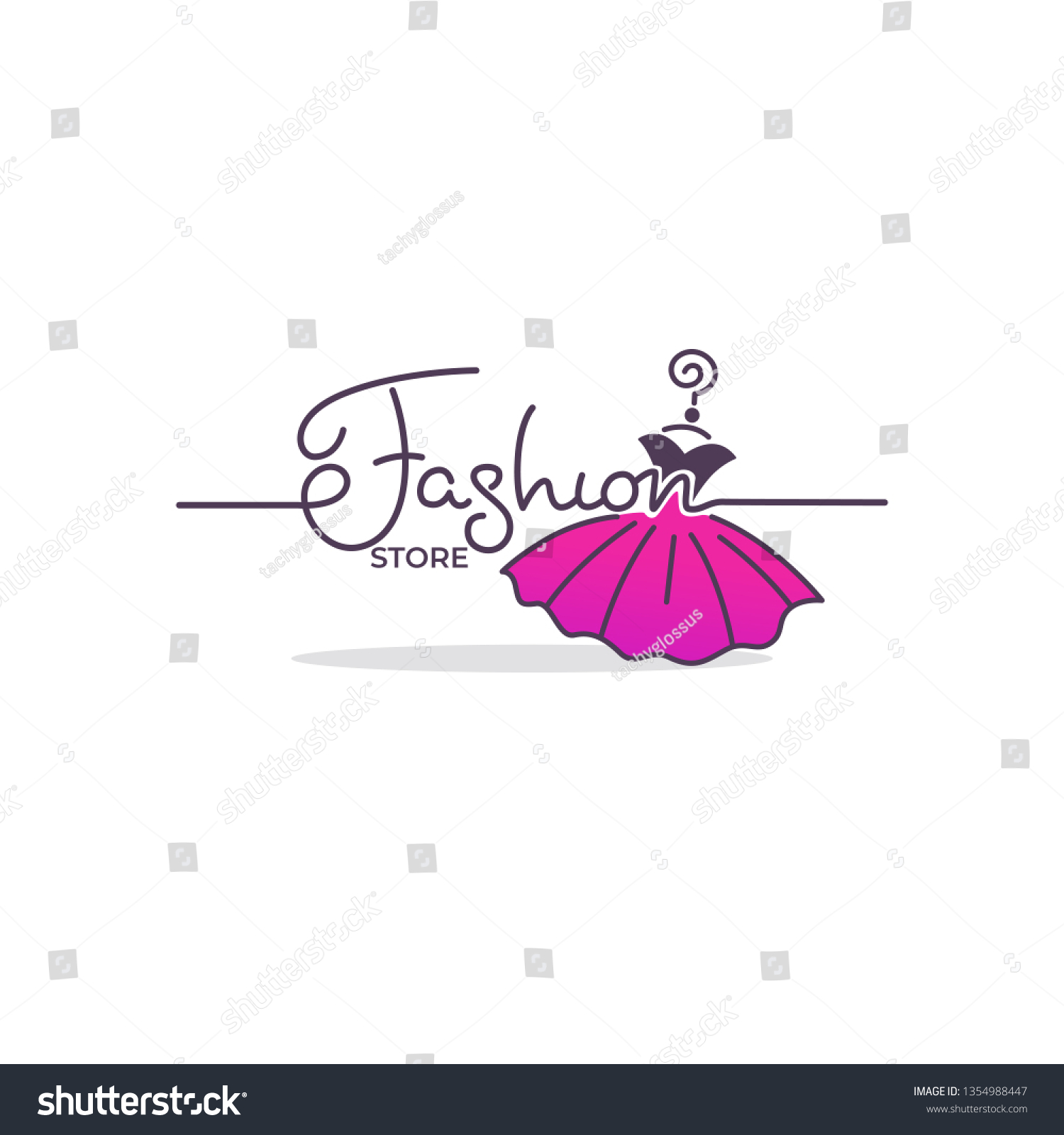 Fashion Boutique Store Logo Label Emblem Stock Vector (Royalty Free ...